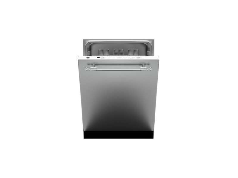 24 Panel Installed Dishwasher 14 settings 48dB | Bertazzoni - Stainless Steel